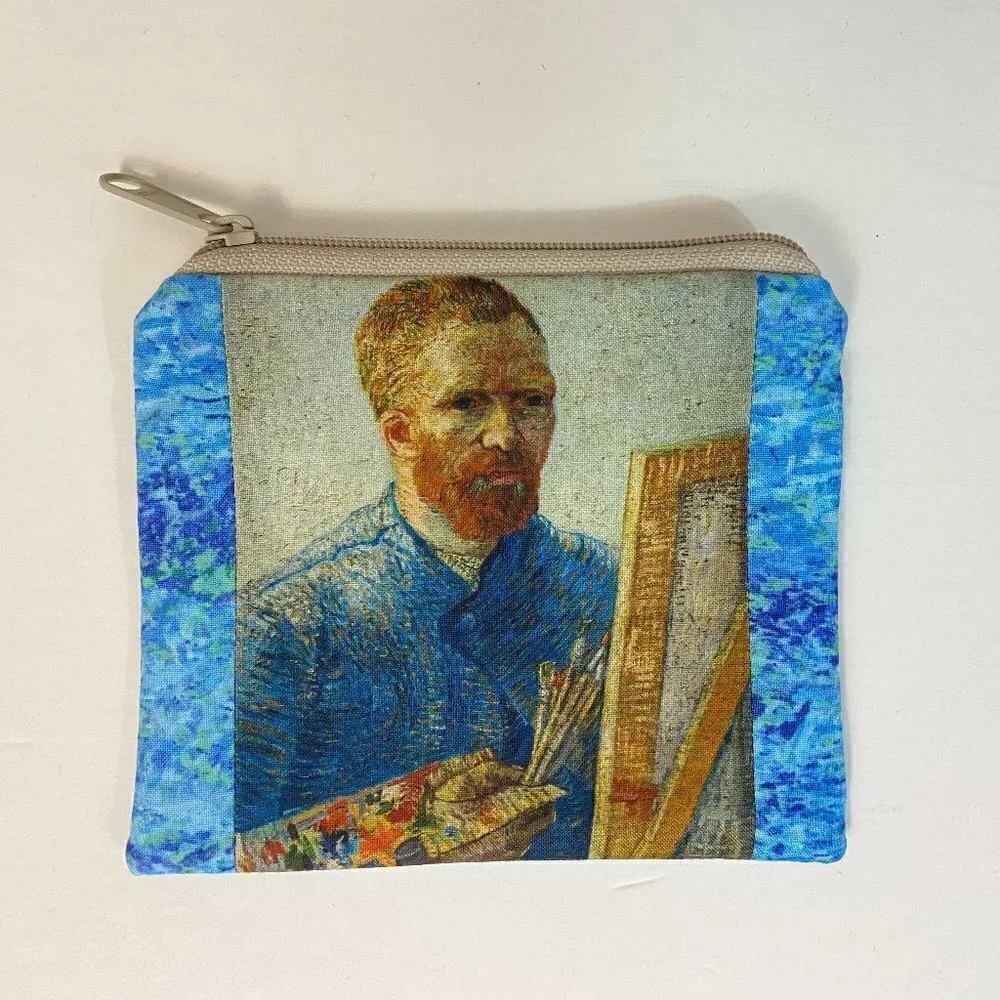Vincent Van Gogh Coin / Cosmetic / Card / Phone Purse - New - 6.5 in. x 5.5 in. - Picture 1 of 3